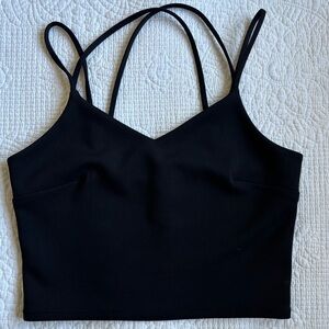 Express Black Strappy Top